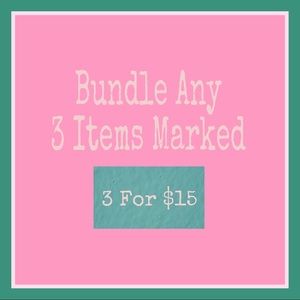 Lots of items 3/$15